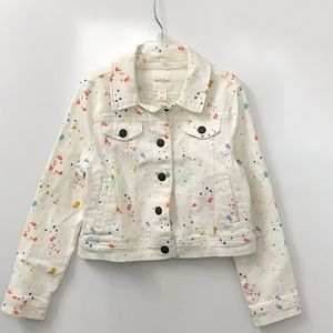 Cat & Jack Multicolor Splatter Jean Jacket